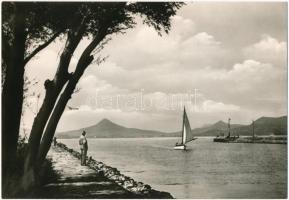 Balaton - 4 db modern nagyméretű képeslap (Képzőművészeti Alap) / 4 modern big postcards (21 cm x 14...