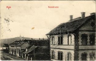 1910 Piski, Simeria; Honvéd utca. Zeidner Gusztác kiadása / street view (EB)