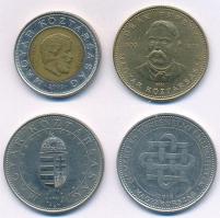 2002. 100Ft "Kossuth" + 2003. 20Ft "Deák" + 2004. 50Ft "Magyarország az Európai Unió tagja" + 2015. 50Ft "Nemzeti és Történelmi Emlékhelyek" T:2,2-