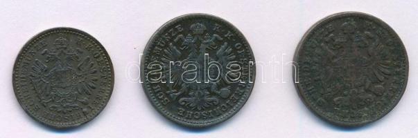 Ausztria 1885. 5/10kr Cu + 1kr Cu (2x) T:2,2- 
Austria 1885. 5/10 Kreuzer Cu + 1 Kreuzer Cu (2x) C:...