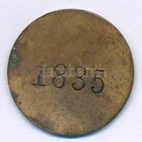 Csehország / Történelmi tartomány DN "Libenia Vegyi Üzem / 1835" Br zseton (27mm) T:2-
Bo...