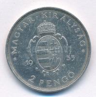 1935. 2P Ag "Pázmány" T:1-,2  
Adamo P7.1