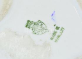 Zsolnay "Harkányi emlék" porcelán szív alakú dobozka, matricás, jelzett, apró kopásokkal, ...