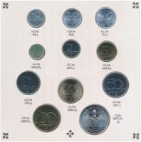 1993. 10f-200Ft (11xklf) forgalmi sor dísztokban, egylapos verzió, benne 200Ft Ag "MNB" T:...