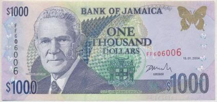 Jamaika 2004. 1000$ T:I Jamaica 2004. 1000 Dollars C:Unc Krause#86b