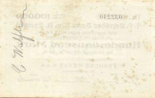 Német Birodalom/Weimari Köztársaság/Bremen/Francke Werke K.a.K. 1923.8.10. 100.000M T:I- foltos