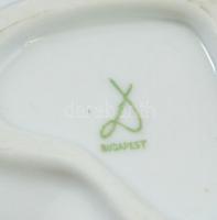 Drasche porcelán szív alakú dobozka, matricás, jelzett, apró kopásokkal, 9,5x9,5 cm