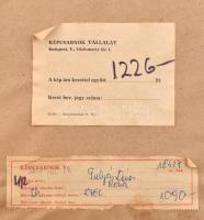 Gulyás Dénes (1927-2003): Rózsa. Akvarell, papír, jelzett és datált (Gulyás 1977), hátoldalán Képcsa...