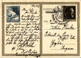 Adolf Hitler, NSDAP German Nazi Party propaganda, swastika. 6+19 Ga. + "50. Geburtstag des Führ...