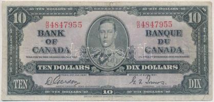 Kanada 1937. 10$ T:III Canada 1937. 10 Dollar C:F Krause#61