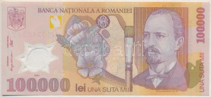 Románia 2001. 100.000L T:I- Romania 2001. 100.000 Lei C:AU Krause#114
