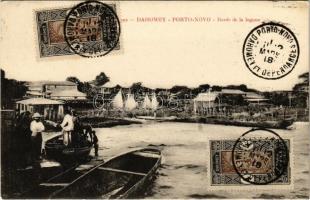 Porto-Novo, Bords de la lagune / lagoon, boat, canoe