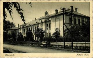 1942 Bácsalmás, Polgári iskola. Nánay Aurél kiadása (Rb)