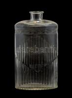 Baeder feliratú üveg palack, kopásnyomokkal, m: 22 cm