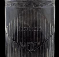 "Baeder" feliratú üveg palack, kopásnyomokkal, m: 22 cm