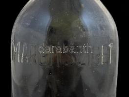 "Margitsziget" feliratú csatos üveg, kis kopásokkal, m: 24 cm