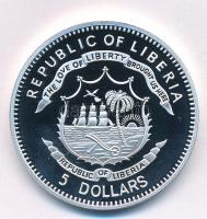 Libéria 2011. 5$ ezüstözött Cu "A történelem legnagyobb hadurai - Georgij Zsukov" részben ...