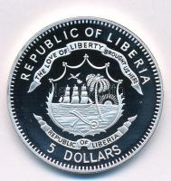 Libéria 2011. 5$ ezüstözött Cu "A történelem legnagyobb hadurai - Jamamoto Iszoroku" részb...