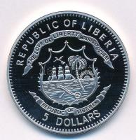 Libéria 2011. 5$ ezüstözött Cu "A történelem legnagyobb hadurai - Nagy Frigyes" részben mu...