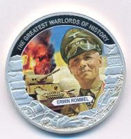 Libéria 2011. 5$ ezüstözött Cu "A történelem legnagyobb hadurai - Erwin Rommel" részben multicolor festéssel T:PP Liberia 2011. 5 Dollars silver plated Cu "The Greatest Warlords of History - Erwin Rommel" with partial multicolor picture C:PP