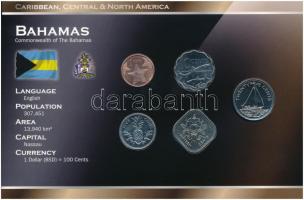 Bahamák 1992-2007. 1c-25c (5xklf) fémpénz szett World Money T:1  Bahamas 1992-2007. 1 Cent - 25 Cents (5xdiff) coin set World Money C:UNC