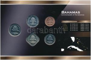 Bahamák 1992-2007. 1c-25c (5xklf) fémpénz szett "World Money" T:1 
Bahamas 1992-2007. 1 C...