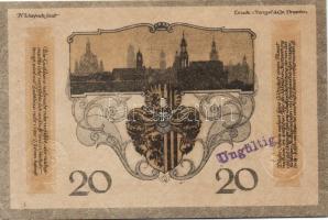 Német Birodalom/Császárság/Dresden 1918.11.1. 10M, 20M hivatalos érvénytelenítéssel T:I,I-