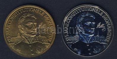 Hollandia 1989. "175 éves az Alkotmány" Ffém + Br emlékérem párban T:BU Eredeti díszdobozban!