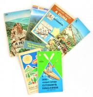 cca 1960-85 6 db turista és vízisport térkép (Dunakanyar, Budai-hegység, Pilis)