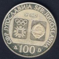 Jugoszlávia 1982. 100D Ag "Téli olimpia-jégkorong" T:PP k.