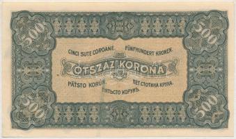1923. 500K nyomdahely jelölés nélkül T:II- fo.
Adamo K34