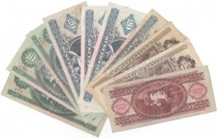 Vegyes 10db-os szocialista forint tétel, közte 1949. 100Ft T:III,III-