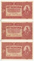 Vegyes 1920. 2K (3x) + 1968. 100Ft + 1969. 10Ft + 20Ft T:I--III
