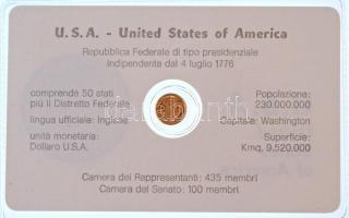 DN "USA - 1921. 1$" jelzetlen modern mini Au pénz, lezárt, eredeti műanyag tokban (0.333/1...