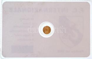 DN "F. C. Internazionale" jelzetlen modern mini Au pénz, lezárt, eredeti műanyag tokban (0...