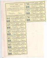 Veszprém 1927. "A Veszprémi Takarékpénztár Részvénytársaság" tíz darab részvénye egyben, ö...