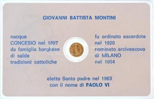 DN "VI. Pál" jelzetlen modern mini Au pénz, lezárt, eredeti műanyag tokban (0.333/10mm) T:...