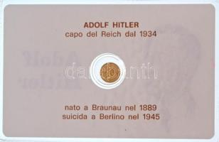DN "Adolf Hitler" jelzetlen modern mini Au pénz, lezárt, eredeti műanyag tokban (0.333/10m...