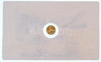 DN "XXIII. János - Húsvéti üdvözlet" jelzetlen modern mini Au pénz, lezárt, eredeti műanya...