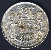 Kanada 1943. 50c Ag T:2/3+