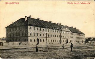 Kolozsvár, Cluj; Közös ügyek laktanyája. Lepage Lajos kiadása / K.u.K. military barracks (fa)