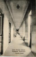 Temesvár, Timisoara; Józsefváros, Iskolanővérek Intézete, folyosó részlet, belső / boarding school, corridor, interior