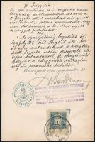 1884-1906 Magyar Bortermelők Országos Szövetkezetének alapszabályai. Bp., 1900., Kellner és Mohrlűde...