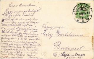 1911 Ungvár, Uzshorod, Uzhhorod, Uzhorod; utca, Korona szálloda, Horvát üzlete / street view, hotel,...