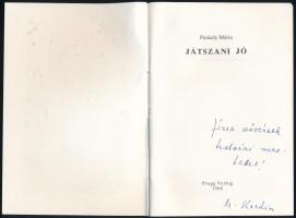 Puskely Mária: Játszani jó. Eisenstadt, 1988, Prugg Verlag. Kiadói papírkötés. Simon Mária rajzaival...