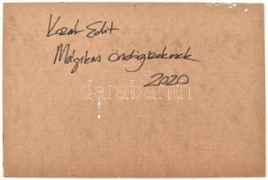 Kozár Edit (1976-): Mágikus ördögszekerek. Akril, farost, jelzett, hátoldalán autográf felirattal, 6...