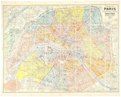 cca 1920 Párizs. 1:15.000. Tervezte: Demersseman. Kiadta: Gaillac-Monrocq. 69x92 cm.