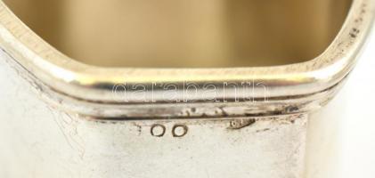 Ezüst (Ag) szalvétagyűrű párban, jelzett, 5,5×3,5×3,5 cm, nettó: 75,43 g