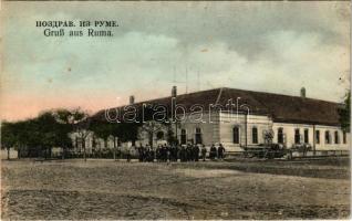 1914 Árpatarló, Ruma; Fő utca, kereket kút. Danilo Udiczky kiadása. Anitta Wien / main street, well (fl)