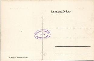 Szabadka, Subotica; Városi főgimnázium, piac, utcai árusok. Schmidt Vilmos kiadása / grammar school,...